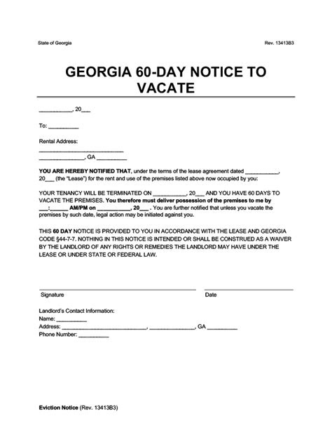 sample eviction letter  family member  georgia onvacationswallcom