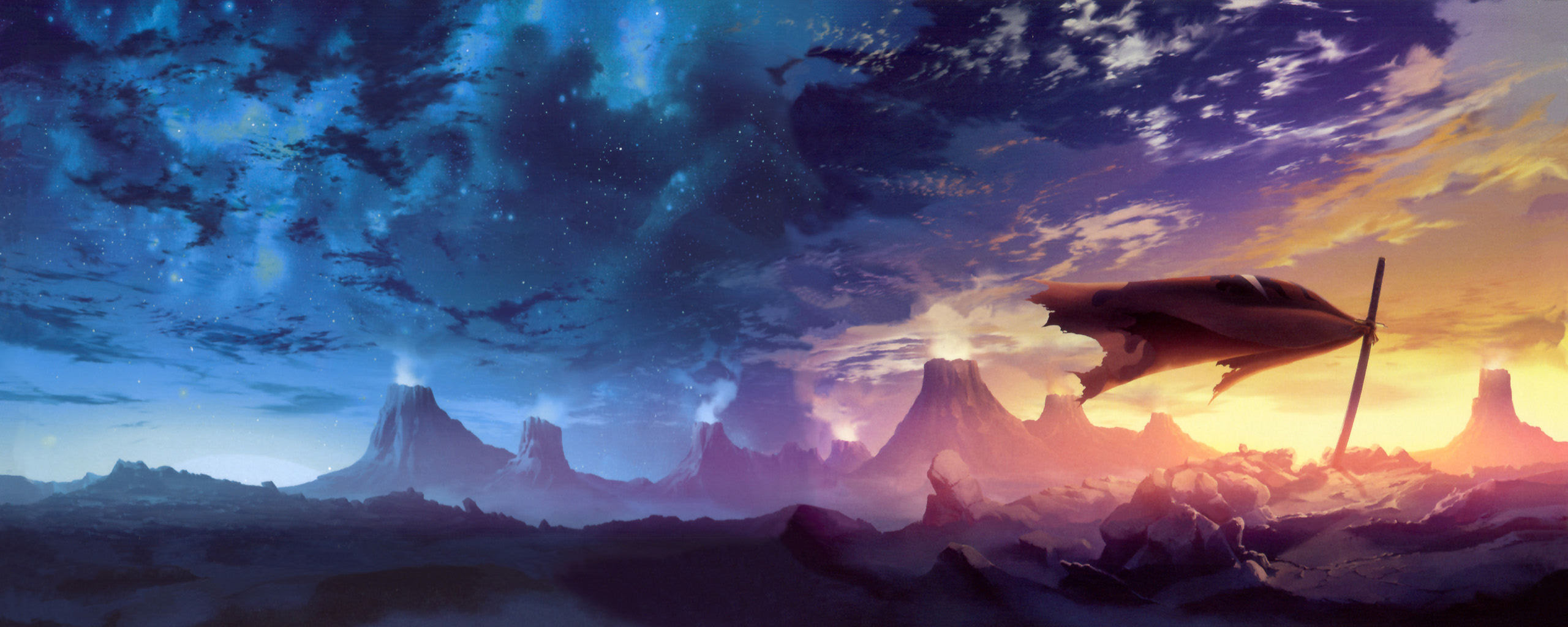 Anime Dual Monitor Wallpaper - WallpaperSafari