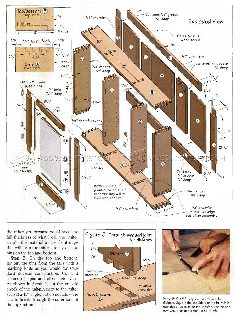 Wall Display Cabinet Plans • WoodArchivist