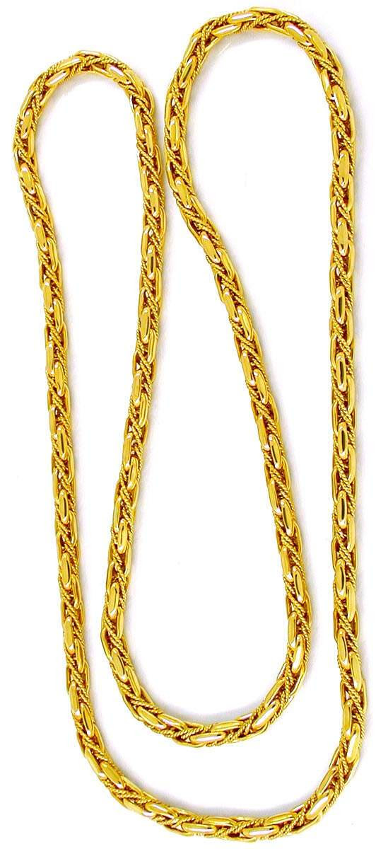 Originalfoto TRAUMHAFTE DESIGNER KETTE; GELBGOLD 18K/750 LUXUS! NEU!