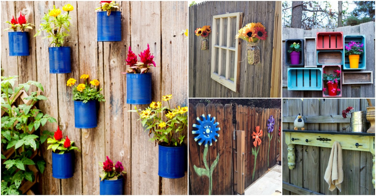 30 Eye-Popping Fence Decorating Ideas That Will Instantly Dress Up Your Lawn - DIY & Crafts