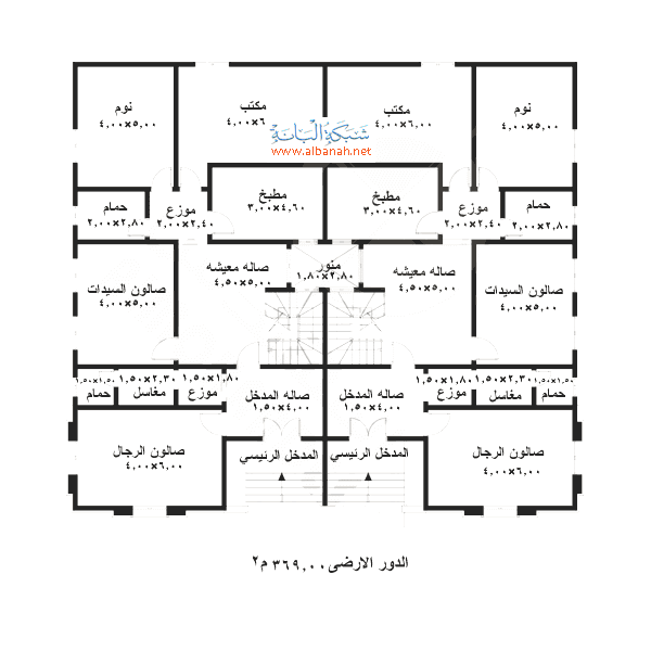 تصميم منزل 120 متر واجهة واحدة - منتديات بورصات