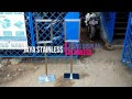 Tiang display stainless-besi