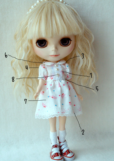 Coco Blog ボンドで作る簡単ドール服 ワンピース