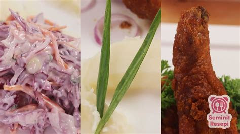 resepi ayam goreng kentang putar coleslaw chef wan
