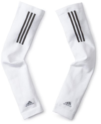 adidas Men's Recovery Arm Sleeve, White/Graphite/Silver, Small/Medium On Sale