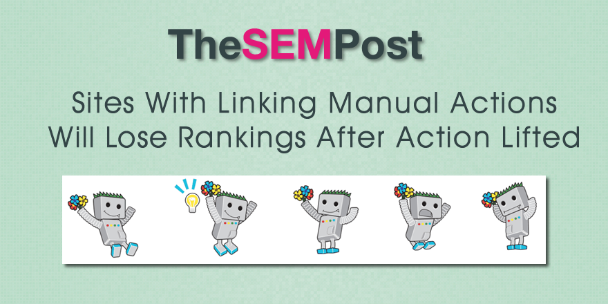 google link manual action rankings