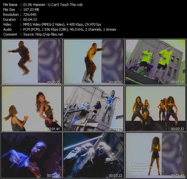 Mc Hammer Videos Download Mc Hammer Music Video U Can T Touch This