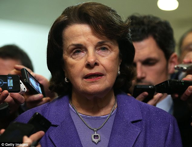In the letter, he tells Feinstein, (D-CA) (pictured) 'You ma'am have overstepped a line that is not your domain'