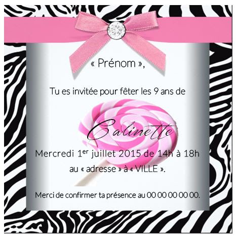 Carton Invitation Anniversaire A Imprimer Astuces Organisation Maison