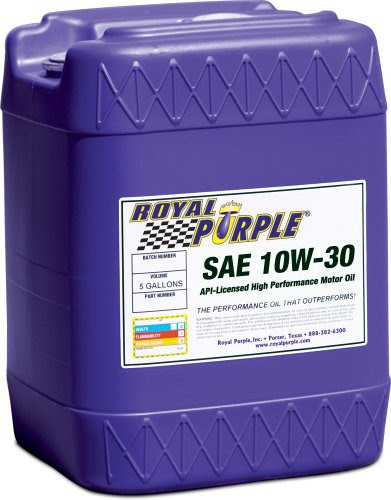 Royal Purple 05130 API-Licensed SAE 10W-30 High Performance Synthetic Motor Oil - 5 Gallon image