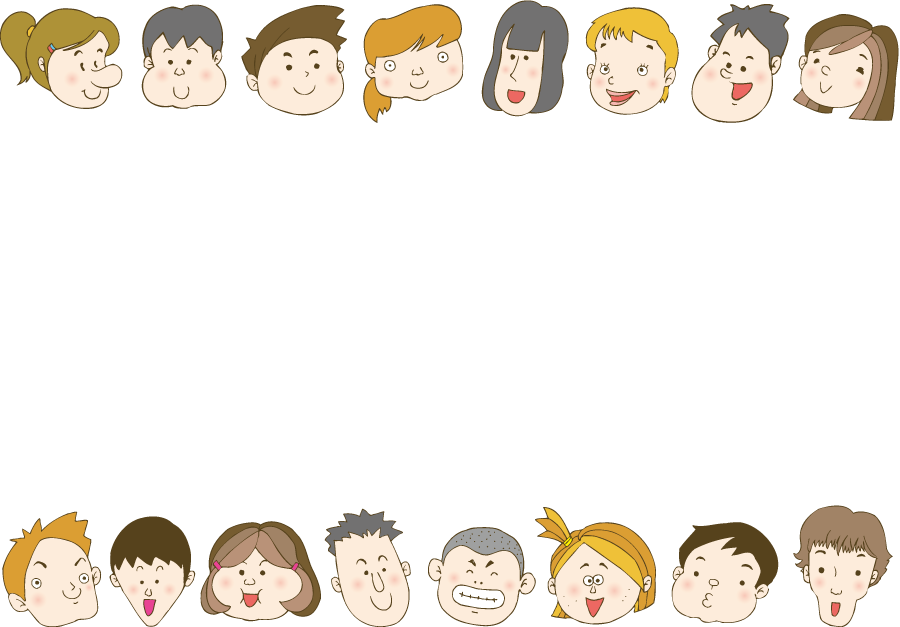 フリーイラスト 子供達の顔のフレームでアハ体験 Gahag 著作権フリー写真 イラスト素材集