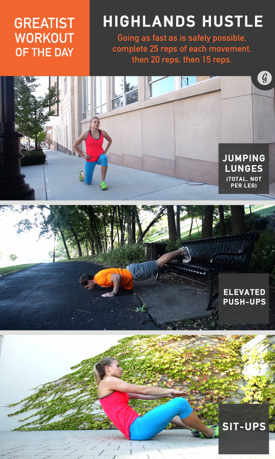 Greatist Workout of the Day: Highlands Hustle