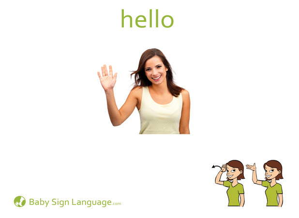 hello baby sign language flash card u s letter printable hello 