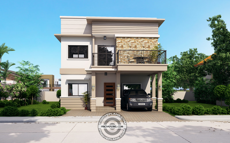 Juliet 2 Story House with Roof Deck Pinoy ePlans Juliet 2 Story House with Roof Deck Pinoy ePlans