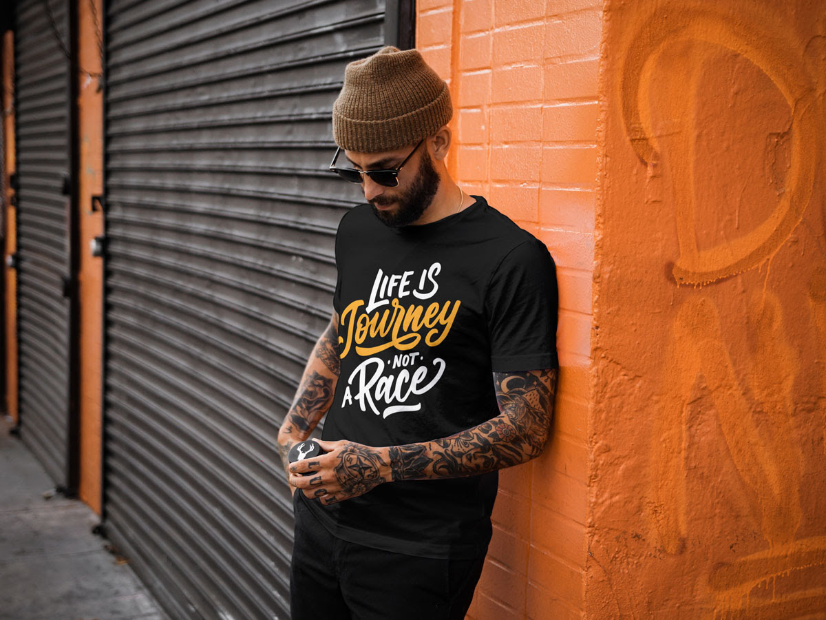 Download Free Cool Guy T Shirt Mockup Psdfree Mockup Zone