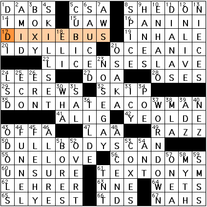 Wednesday, 7/14/10 | Diary of a Crossword Fiend