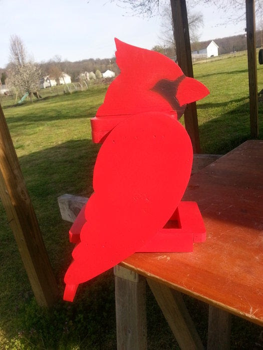 Cardinal Bird Feeder - by woodcraftshop @ LumberJocks.com ...