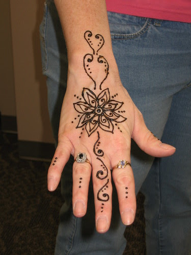 Flower Henna Tattoo Design. Flower Henna Tattoo Design