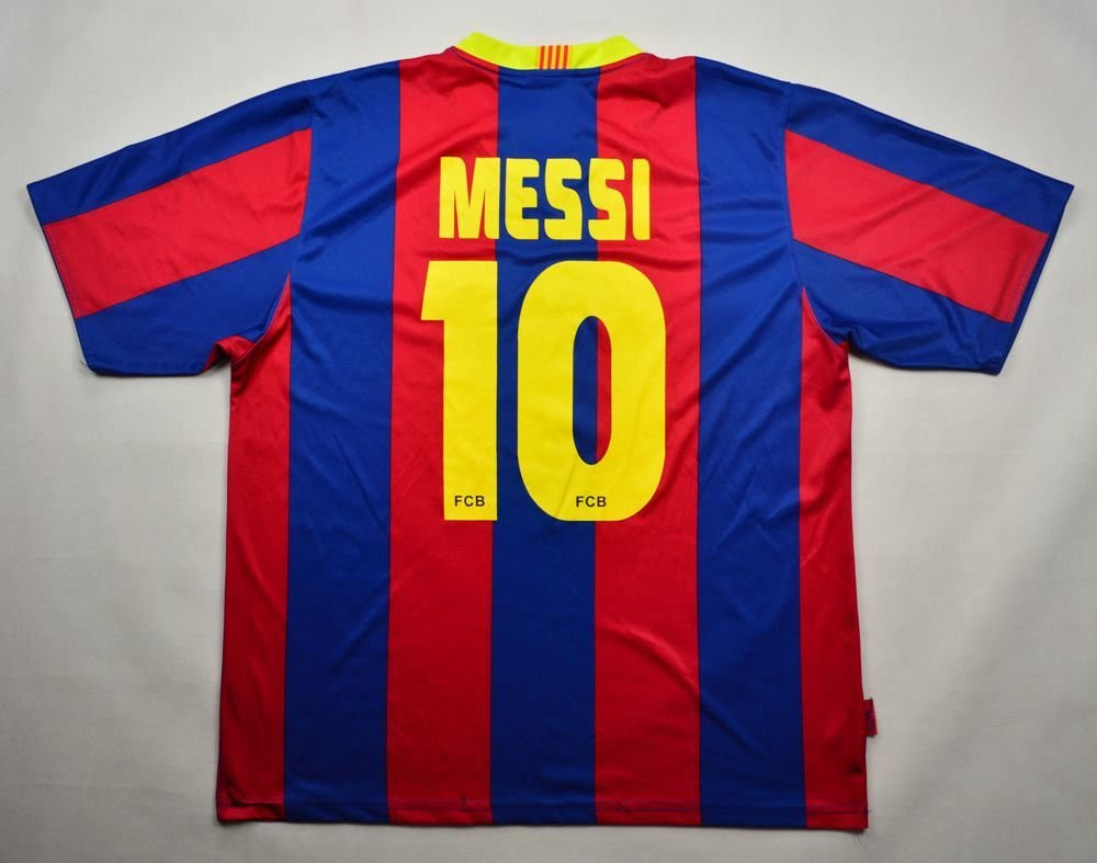 2010-11 FC BARCELONA *MESSI* SHIRT XXL Football / Soccer ...