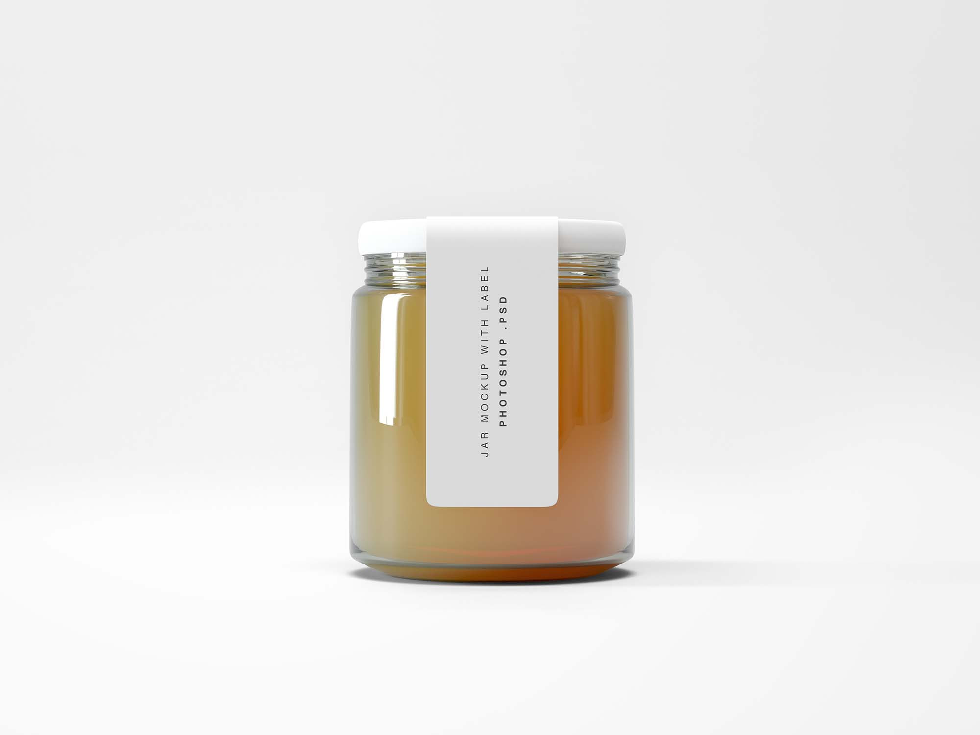Download Mini Glass Jar Mockup Psd