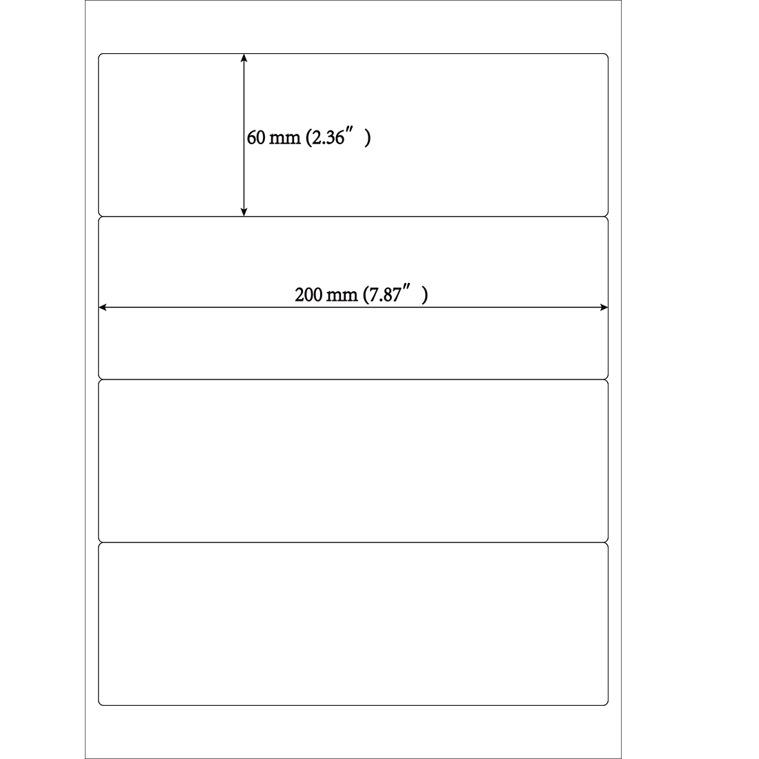 Mr-Label 200 x 60 mm Matte White Lever Arch File Labels ...