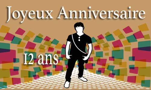 Carte anniversaire enfant 12 ans peluche coeur