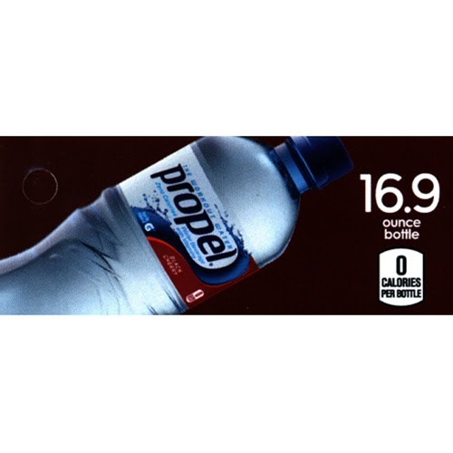 DS42PEWBC169 - Propel Electrolyte Water Black Cherry Label (16.9oz Bottle  with Calorie) - 1 3/4