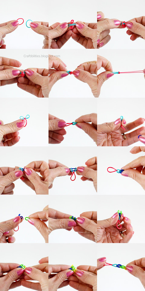 RUBBER BAND bracelets - Make it without a loom! VIDEO TUTORIAL