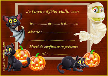 Cartes D Invitation Gratuites A Imprimer Pour Halloween
