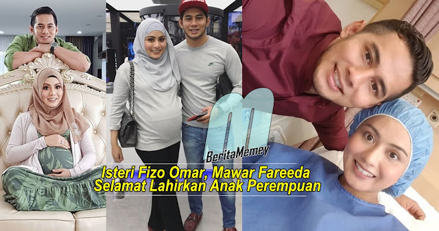 Isteri Fizo Omar, Mawar Fareeda Selamat Lahirkan Anak Perempuan.. Tahniah!