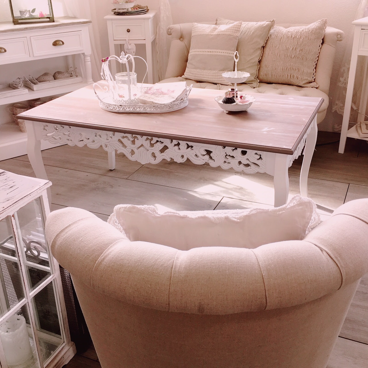 Couchtisch Shabby Chic Weiß : Konsolentisch Konsole Shabby ...