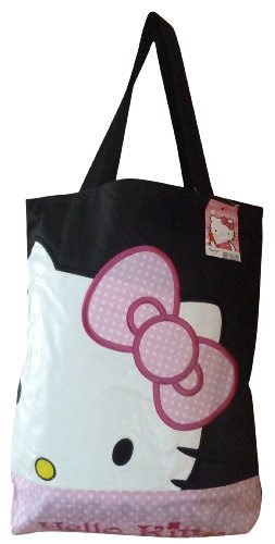 Hello Kitty Shoulder Bag With Inside Pocket (Black)