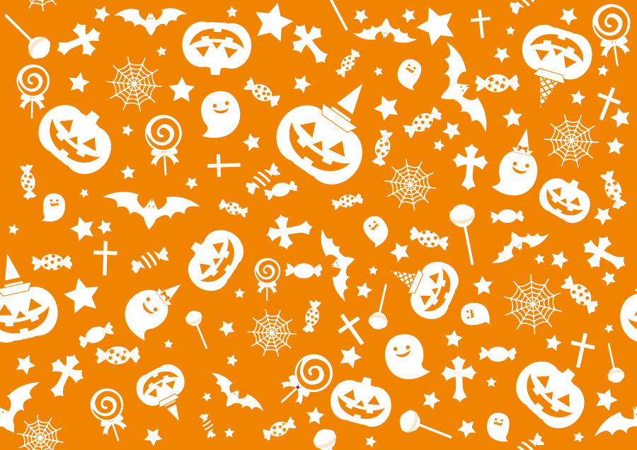 フリーイラスト ジャックランタンなどのハロウィンのパターン背景でアハ体験 Gahag 著作権フリー写真 イラスト素材集