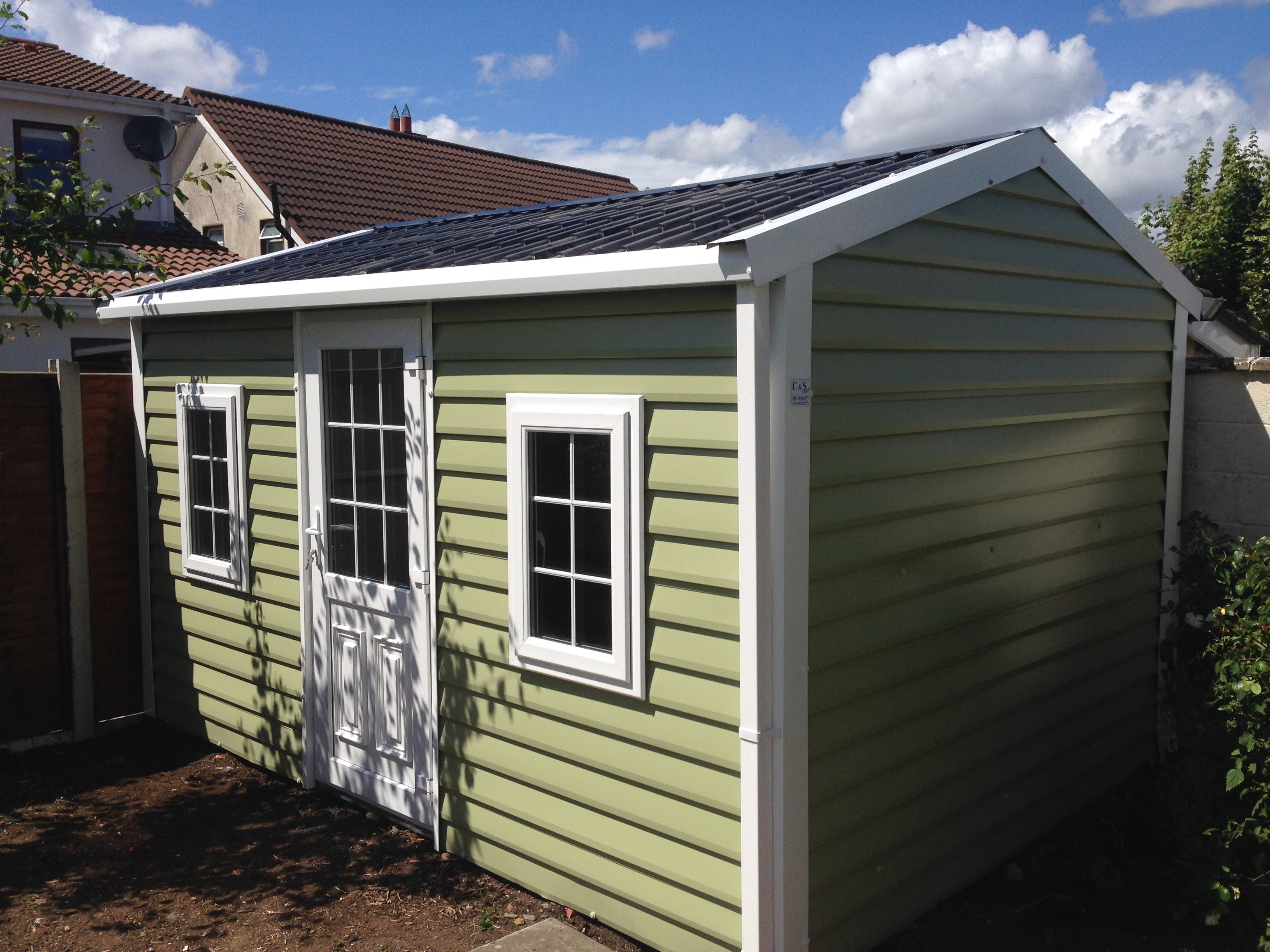 aspen shiplap garden building range uses pvc coated