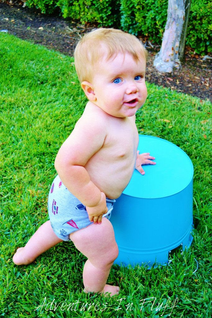 Mommy Loves Maddy One-Size Hybrid Fitted Cloth Diaper - On my baby