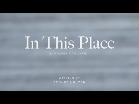 Mass Poets read "In this Place (An American Lyric)" by Amanda Gorman
