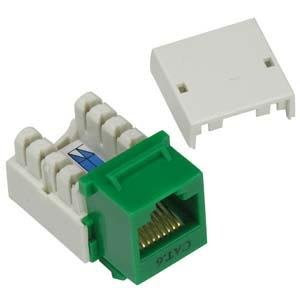 InstallerParts Cat.6 RJ45 110 Type Keystone Jack Green