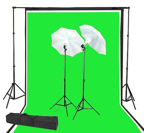 Sales ePhoto Video Chromakey Green Lighting Kit 3pc 10x12  1012K69G/B/W