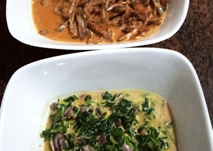 Recipe of Perfect Creamy dinner 😋😀 #Spinach and #Omena