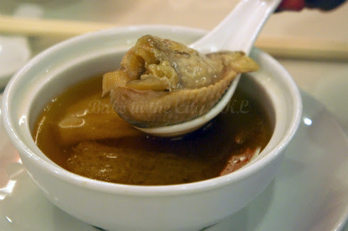 Double-Boiled Stuffed Shark’s Fin in Chicken Wing & Bamboo Pith