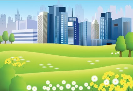 Pemandangan Kota Yang Indah vektor  Lanskap vektor  Gratis 