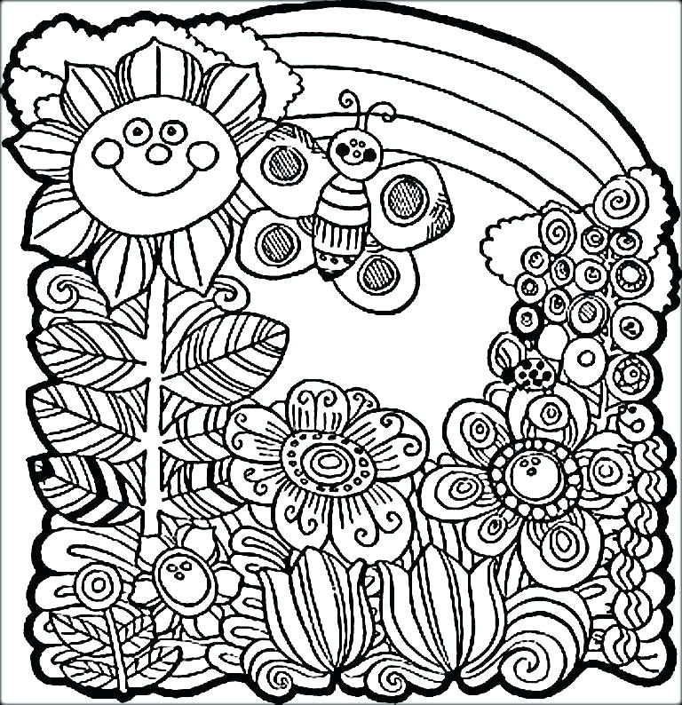 Welcome Spring Coloring Pages at GetColorings.com | Free printable colorings pages to print and ...