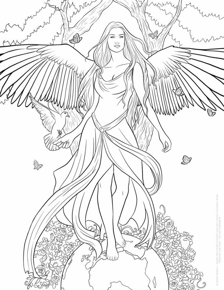 Goddess Coloring Pages at GetColorings.com | Free ...