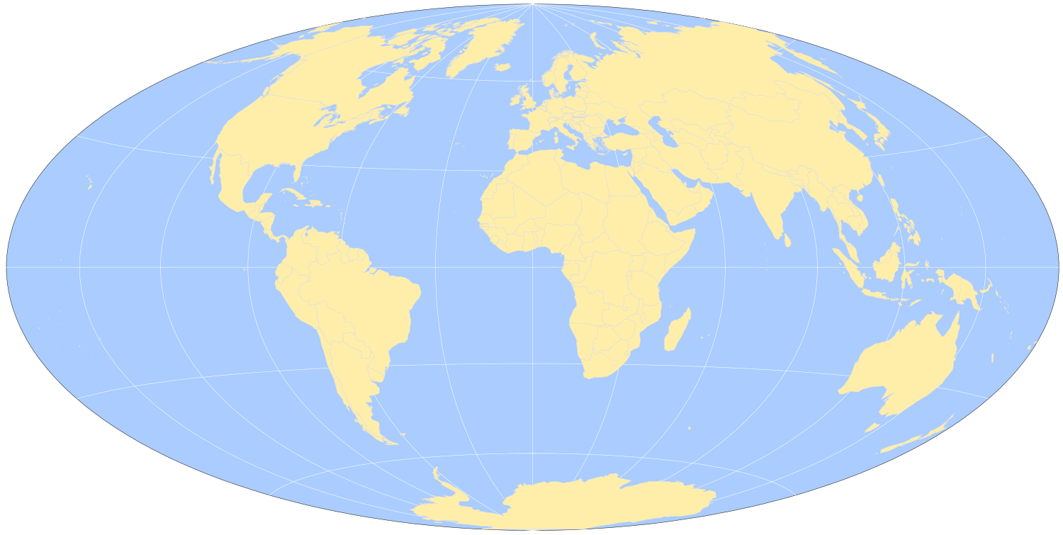 Map Of The World Simple Simple printable world map