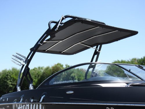 Aerial FreeRide Bimini - Sunbrella Jockey Red