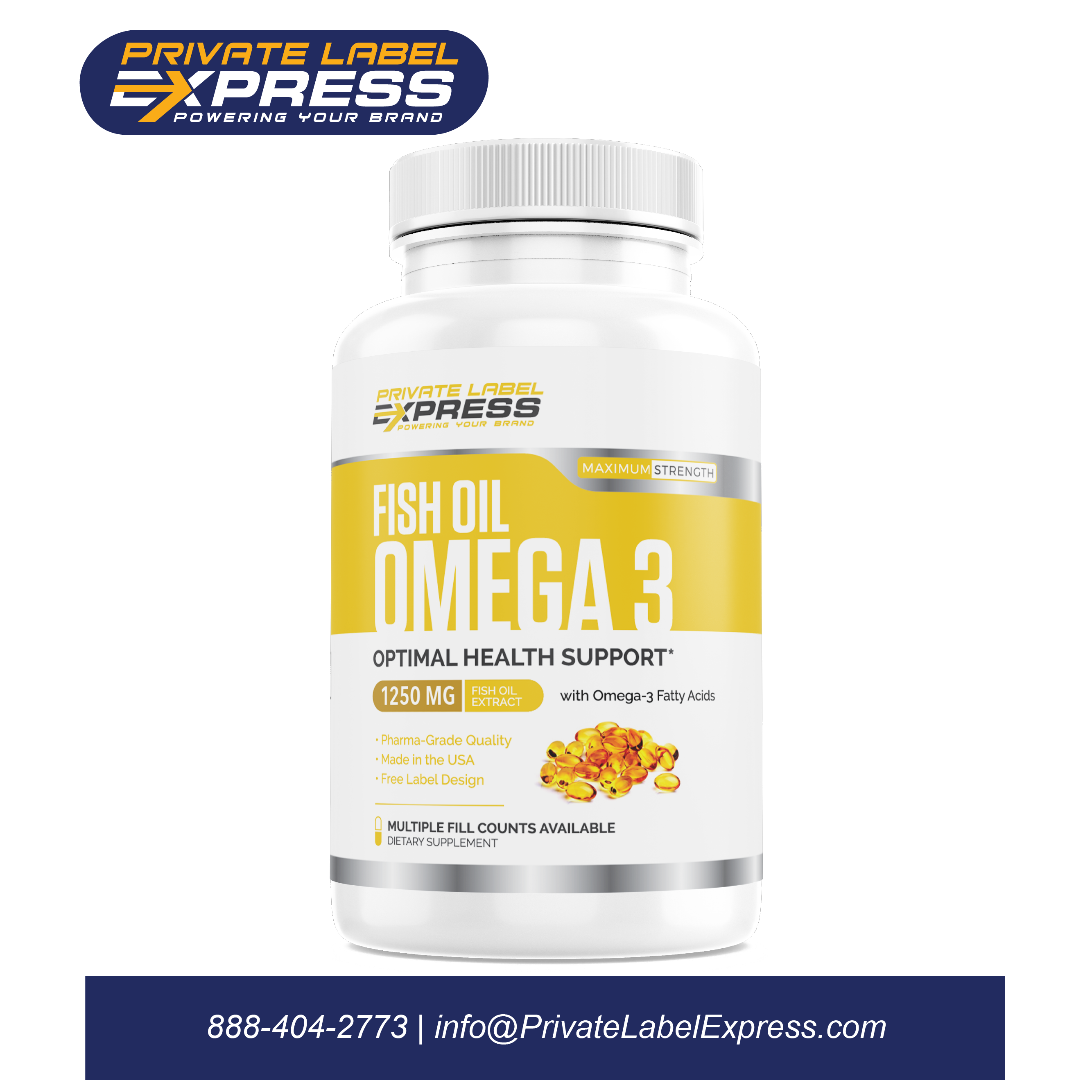 Minyak Ikan Omega 3 1250mg 40/30,180 Ct-softgels - Buy Omega ...