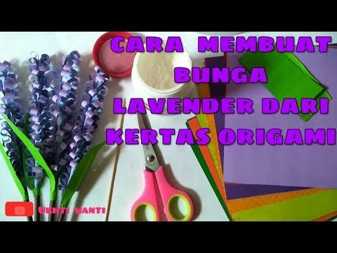 Berikut Cara Membuat Bunga Lavender Dari Kertas Origami, Paling Baru!