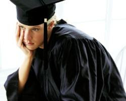 disappointed graduate