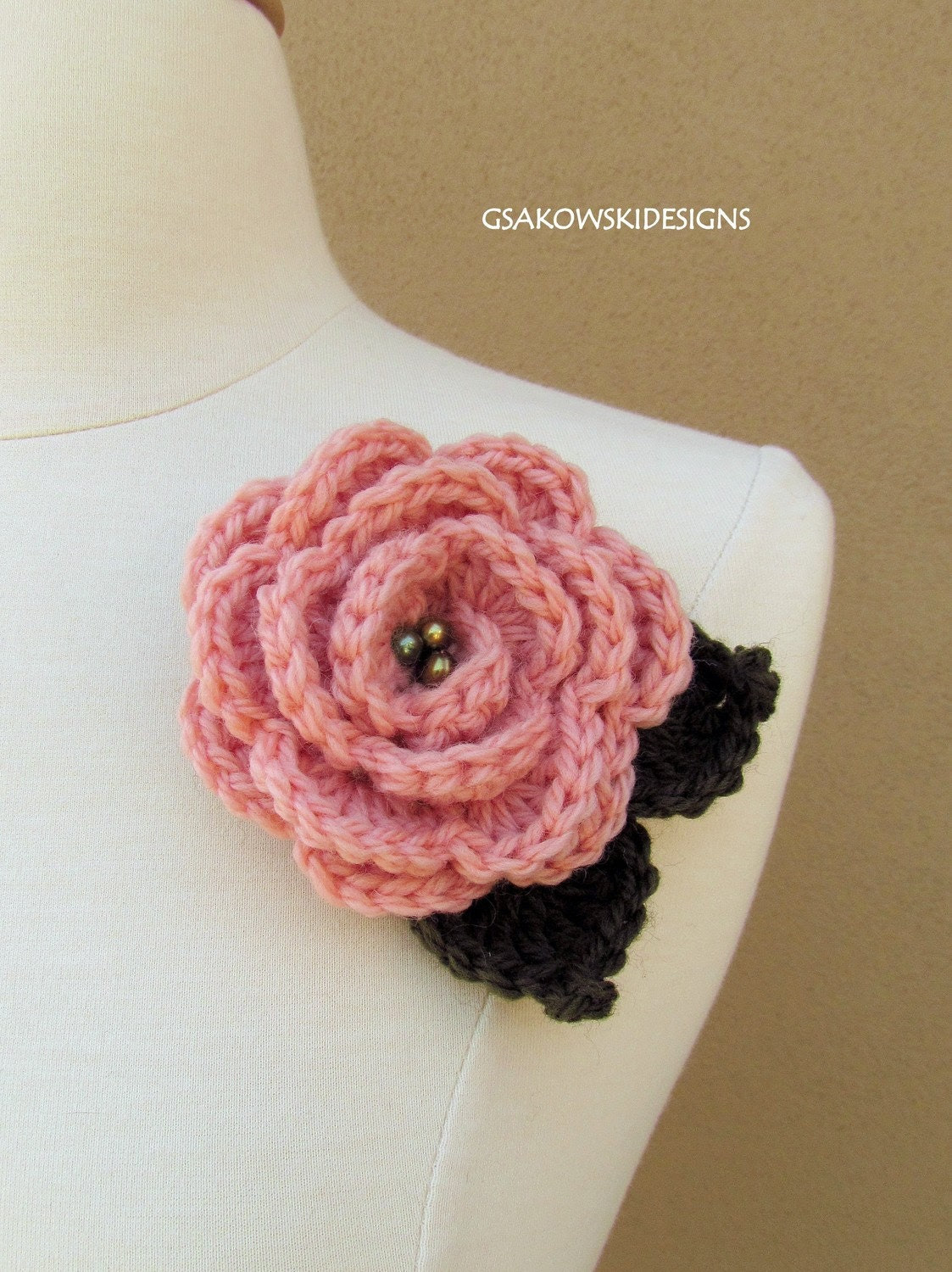 Rose Brooch-Blush